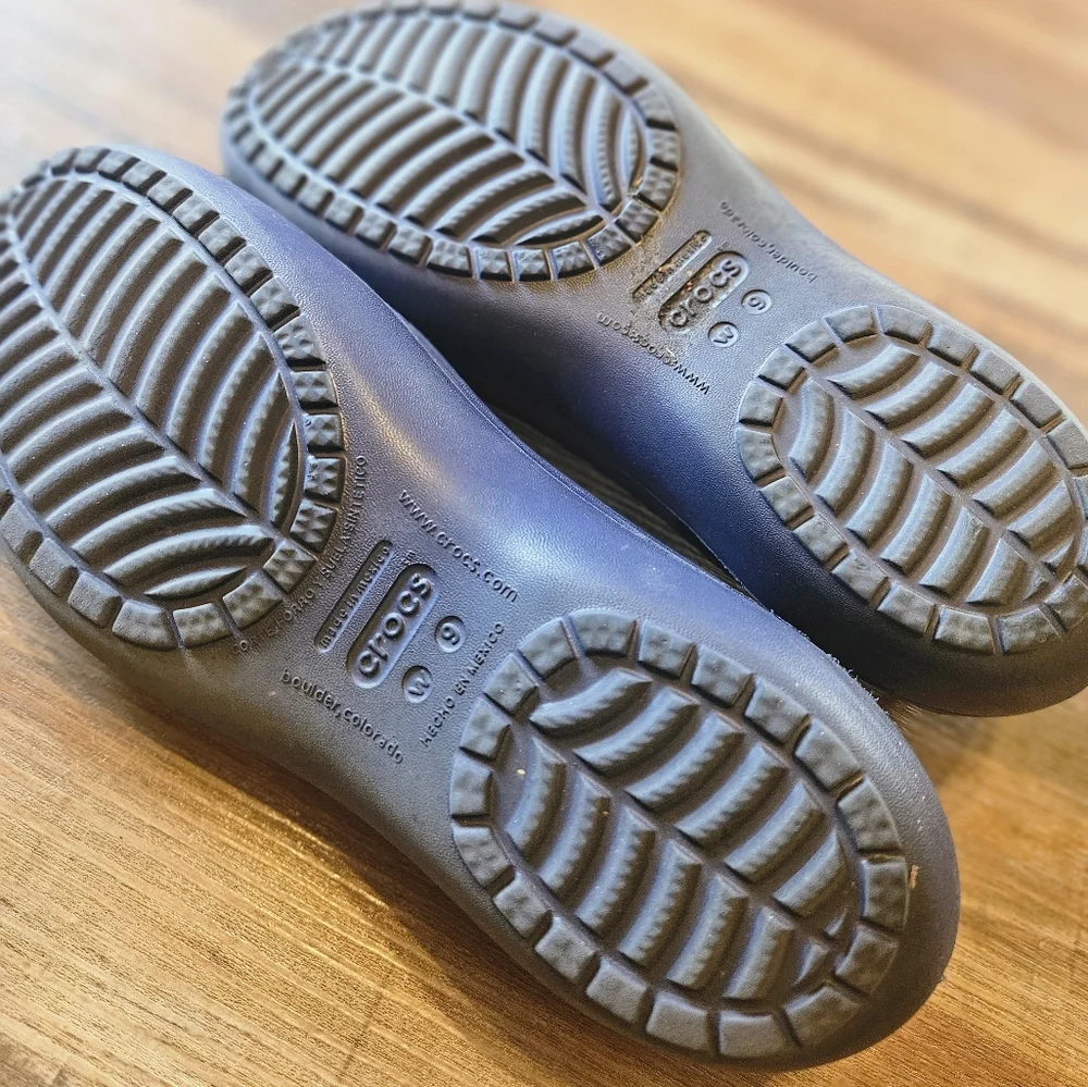 Crocs Kadee Flats Womens Size 9 Navy Ballerina Shoes Slip On Slingback Casual - Picture 4 of 4